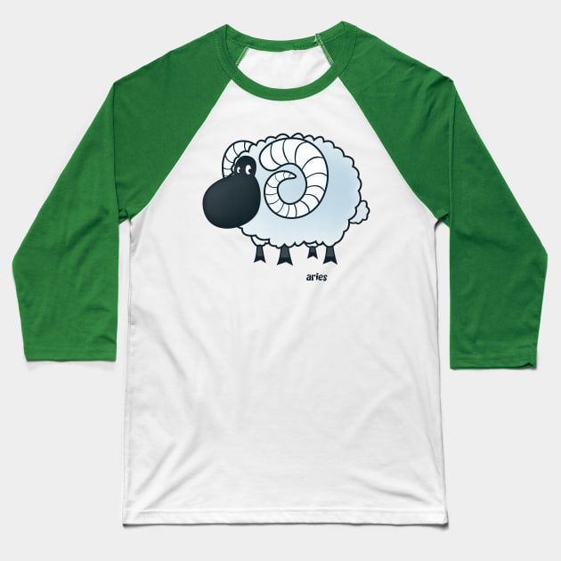 Aries Baseball T-Shirt by mangulica